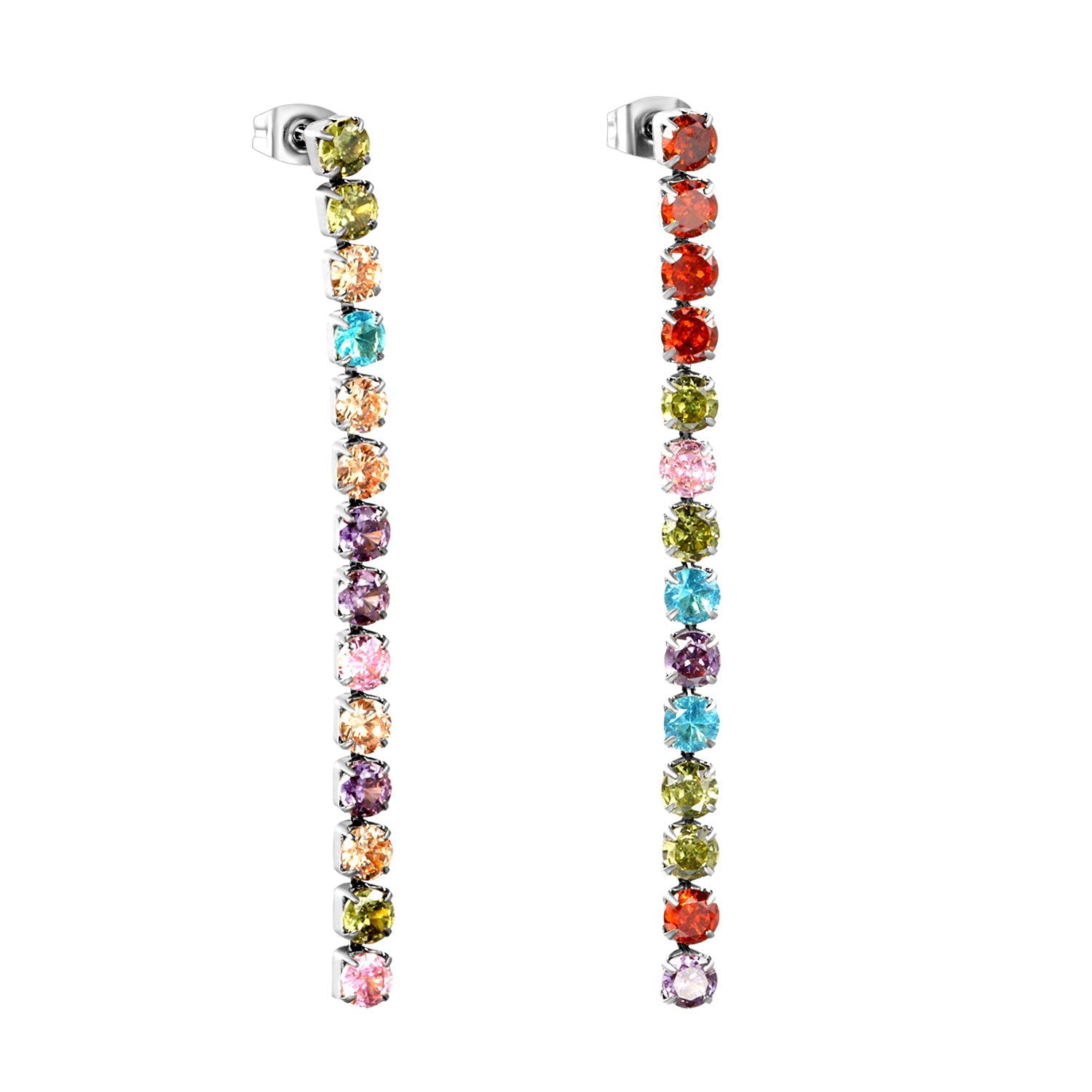 2mm/3mm/4mm round white diamonds/mixed color diamonds 5.5cm asonjewelry